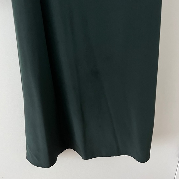 Cuyana Forest Green 100% Silk Slip Dress in Size Medium - Picture 7 of 7